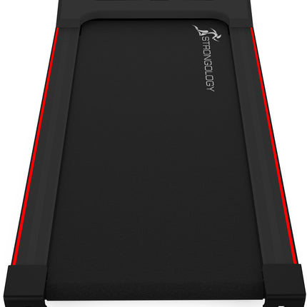 Strongology MOTIONIC BLACK Home and Office Ultra Quiet Adjustable Speed 1-8km/h Slimline 2.5HP Bluetooth Treadmill with LED Display - Fully Assembled