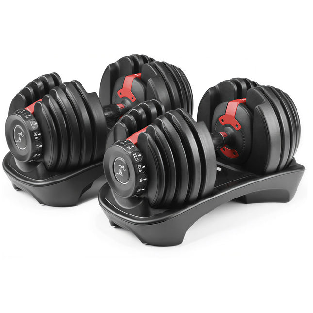 Strongology RELENTLESS24 Home Fitness Pair Adjustable Smart Dumbbell from 2.5kg up to 24kg Training Weights