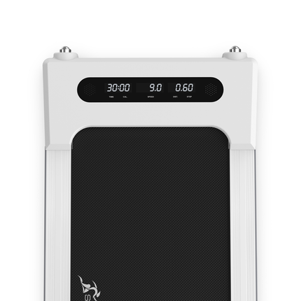 Strongology MOTIONIC WHITE Home and Office Ultra Quiet Adjustable Speed 1-8km/h Slimline 2.5HP Bluetooth Treadmill with LED Display - Fully Assembled
