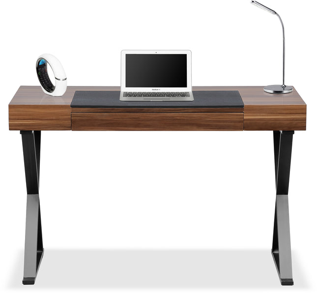 Centurion Supports ADONIS Walnut and Matte Black Legs Ergonomic Home Office Luxury Workstation Desk - Grade A
