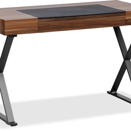 Centurion Supports ADONIS Walnut and Matte Black Legs Ergonomic Home Office Luxury Workstation Desk - Grade A