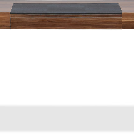 Centurion Supports ADONIS Walnut and Matte Black Legs Ergonomic Home Office Luxury Workstation Desk - Grade A
