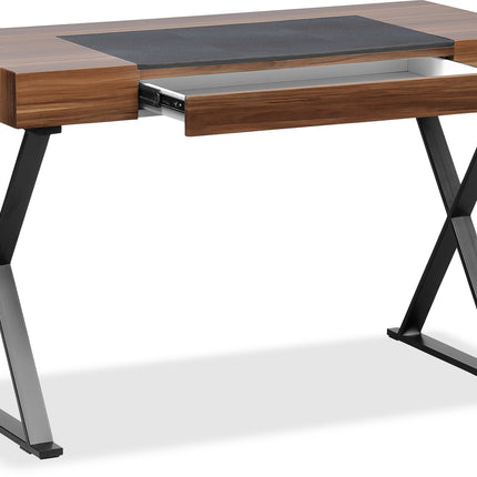 Centurion Supports ADONIS Walnut with Matte Black Legs Ergonomic Luxury Home Office Desk