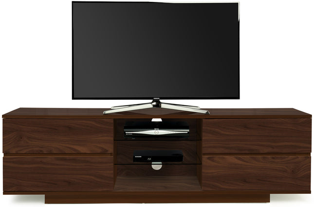 Centurion Supports Avitus Premium Walnut with 4-Walnut Drawers and 3-Shelves 32"-65" LED/OLED/LCD TV Cabinet