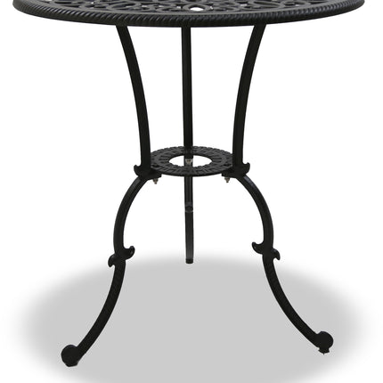 Centurion Supports BANGUI Black Garden and Patio Cast Aluminium Bistro Table