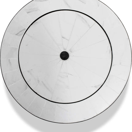 Centurion Supports NAVARO Premium Multi-Functional 360° Garden & Patio Round Fire Pit, Brazier, Coffee Table, Barbecue and Ice Bucket with White Ceramic Tiles - Grade A