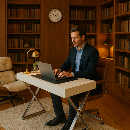 Centurion Supports ADONIS Gloss White and Chrome Legs Ergonomic Home Office Luxury Modern Desk