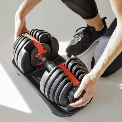 Strongology Home Fitness Pair Adjustable Smart Dumbbell from 2.5kg up to 24kg Training Weights