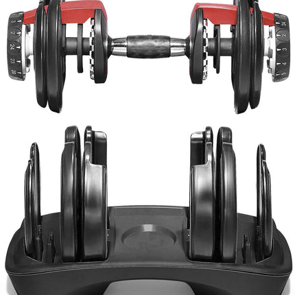 Strongology Home Fitness Pair Adjustable Smart Dumbbell from 2.5kg up to 24kg Training Weights