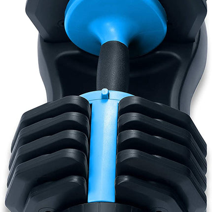 Strongology Urban25 Home Fitness Black and Blue Adjustable Smart Dumbbell from 2.5kg up to 25kg Training Weights