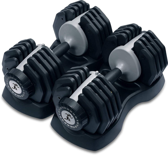 Strongology Urban25 Home Fitness Adjustable Smart Dumbbells from 2.5kg up to 25kg Training Weights