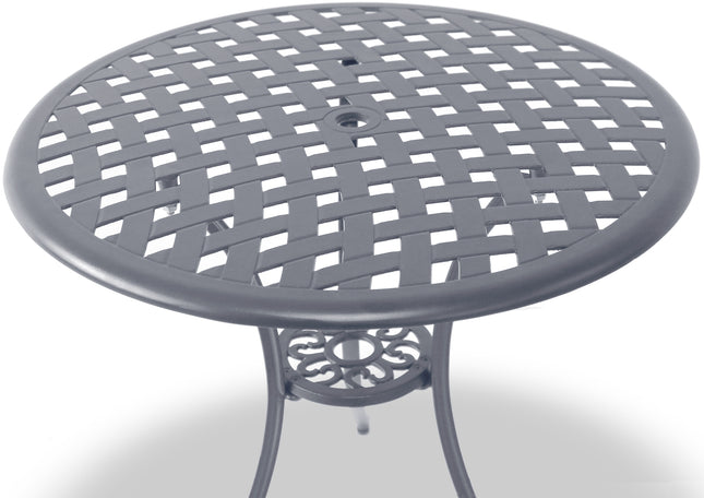 Centurion Supports OSHOWA Garden and Patio Grey Cast Aluminium Bistro Table