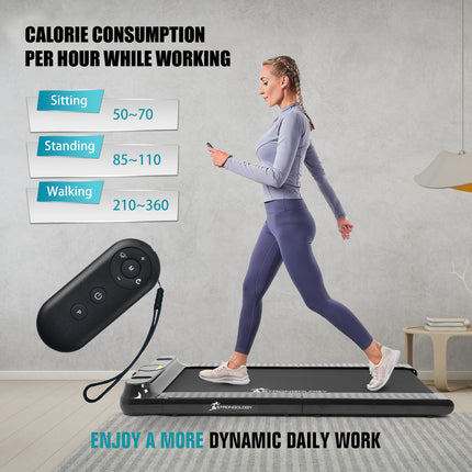 Strongology Home & Office Ultra Quiet Adjustable Speed COMPATTO Foldable Treadmill with LED Display-Fully Assembled
