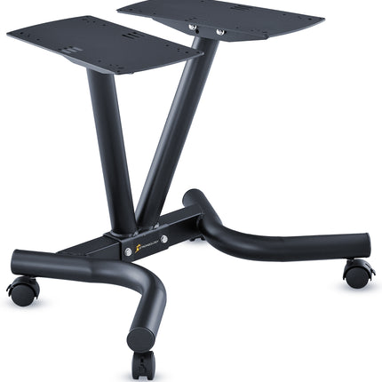 Strongology Tundra32 Adjustable Dumbbell Pair with Free Durable Steel Adjustable Tundra32 Dumbbell Floor Stand
