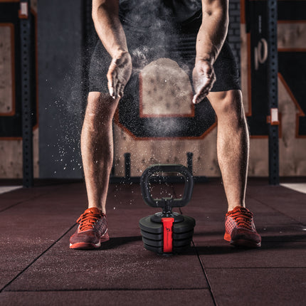 Strongology ELEMENT10 Home Fitness Black and Red Adjustable Smart Kettlebell from 1kg up to 10kg Training Weights