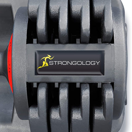 Strongology Tundra 25 Home Fitness Adjustable Smart Dumbbell from 5kg to 25 kg Training Weights