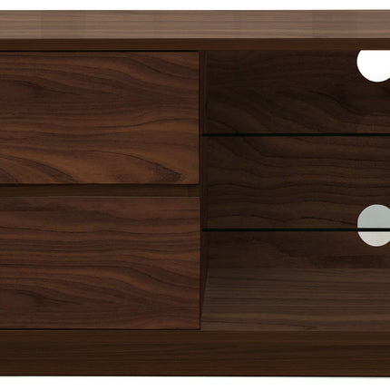 Centurion Supports Gallus Premium Walnut with 2-Walnut Drawers and 3-Shelves 32"-55" LED/OLED/LCD TV Cabinet